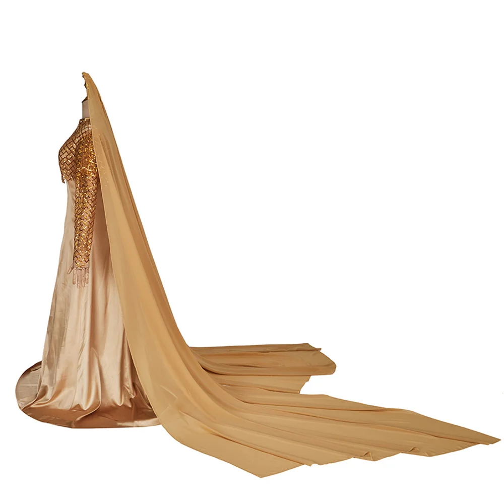 Костюм для косплея Леди Джессики женское желтое платье с аксессуарами бальное