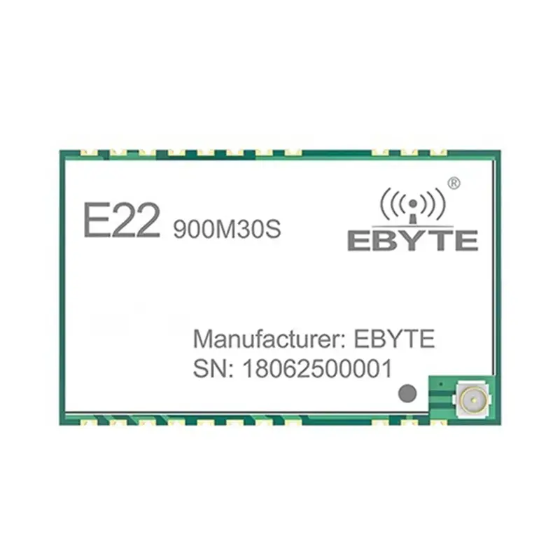 Фото Модуль Lora 4X EBYTE SX1262, 32 МГц, высокоточный TCXO E22-900M30S, 850-930 МГц, 30 дБм, 12 км, интерфейс SPI, низкое энергопотребление №2