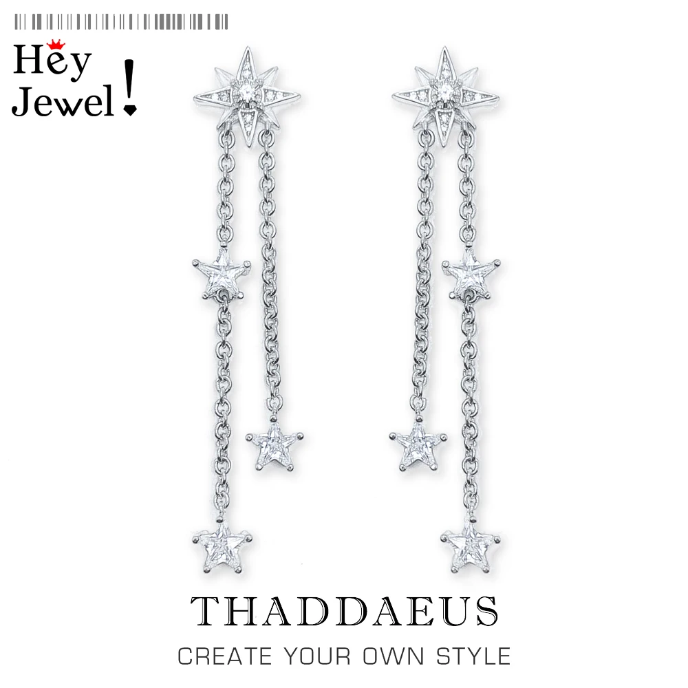 

Magical Shooting Stars Drop Earrings,Europe Fine Jewelry for Radiant Moments,2020 Summer Trendy Gift In Sterling Silver 925