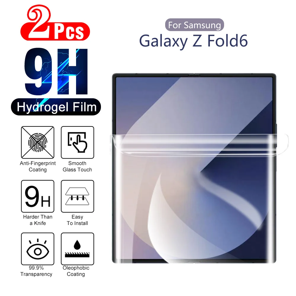 2 шт. гидрогелевая пленка с полным покрытием для Samsung Galaxy Z Fold 6 Fold6 мягкая samsun
