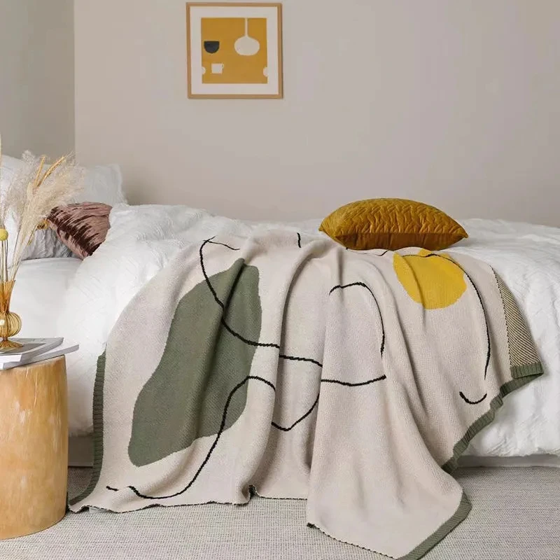 

Акриловое вязаное одеяло Abstract