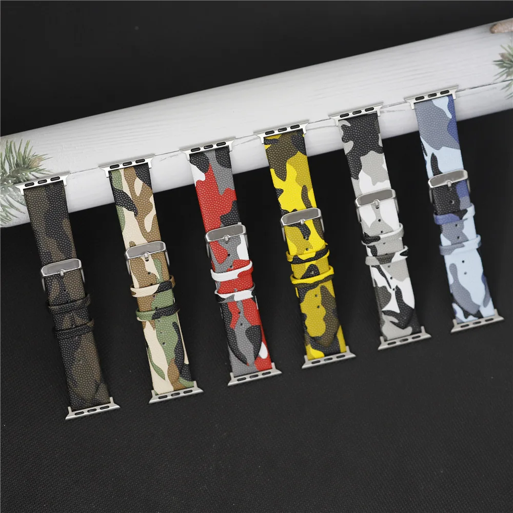 

Ремешок Камуфляжный силиконовый для Apple Watch Band Ultra 49 мм 42/44/45 мм 38/40/41 мм, браслет для iWatch Series 8 7 6 SE 5