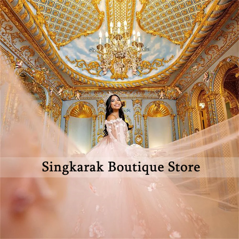 Розовые платья для девушек 2022 милое платье принцессы с цветами 15 бальные