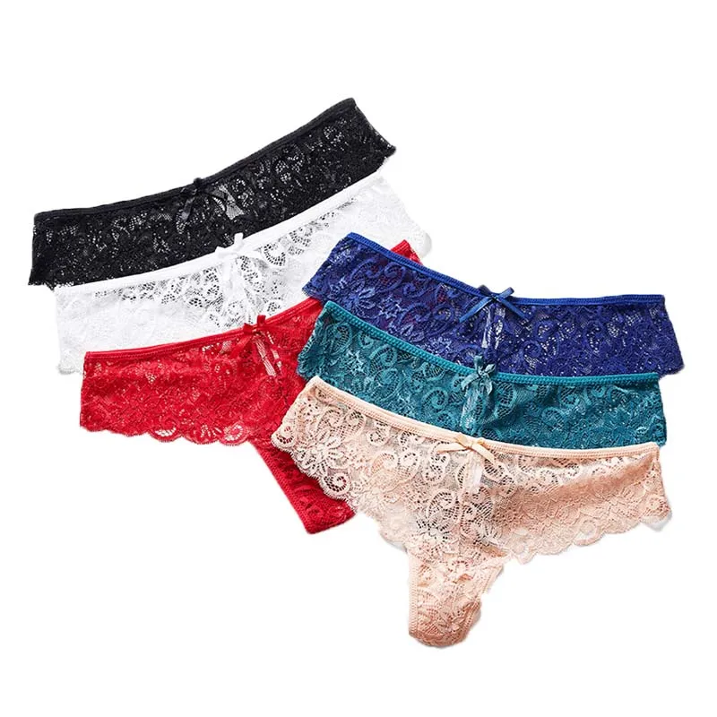 

Трусики женские кружевные бесшовные, 6 шт./лот, европейские и американские размеры