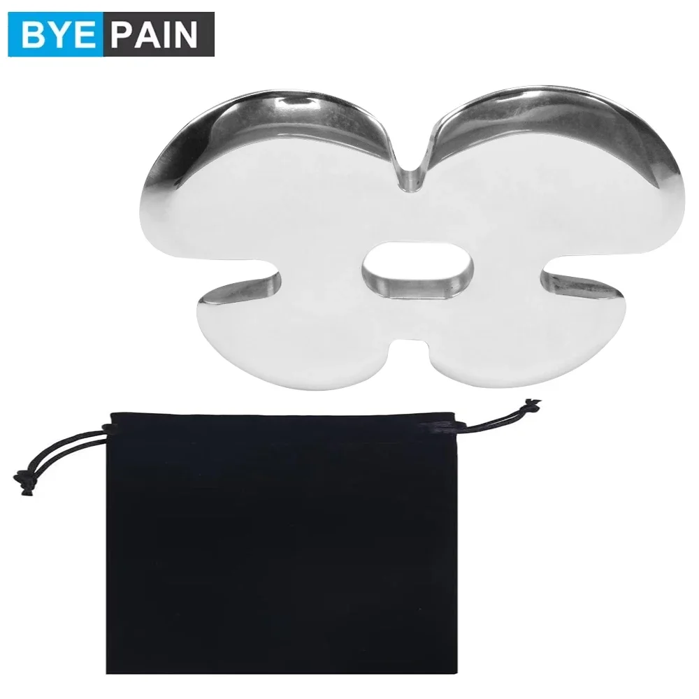 1 шт. скребковый массажный инструмент Гуа Ша из нержавеющей стали скребок для