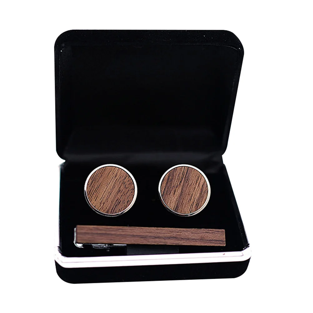 

1 set of Fashion Cuff Links Male Cuff Studs Shirt Cuff Links Party Necktie Clip