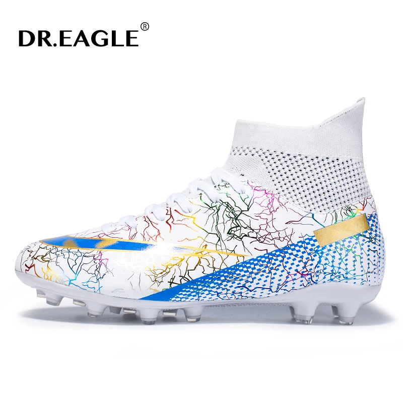 

DR.EAGLE Men Soccer Shoes Artificial Grass Training Footwear Original Football Boot Men Cleats Shoes Sport Sneakers Big Size 48