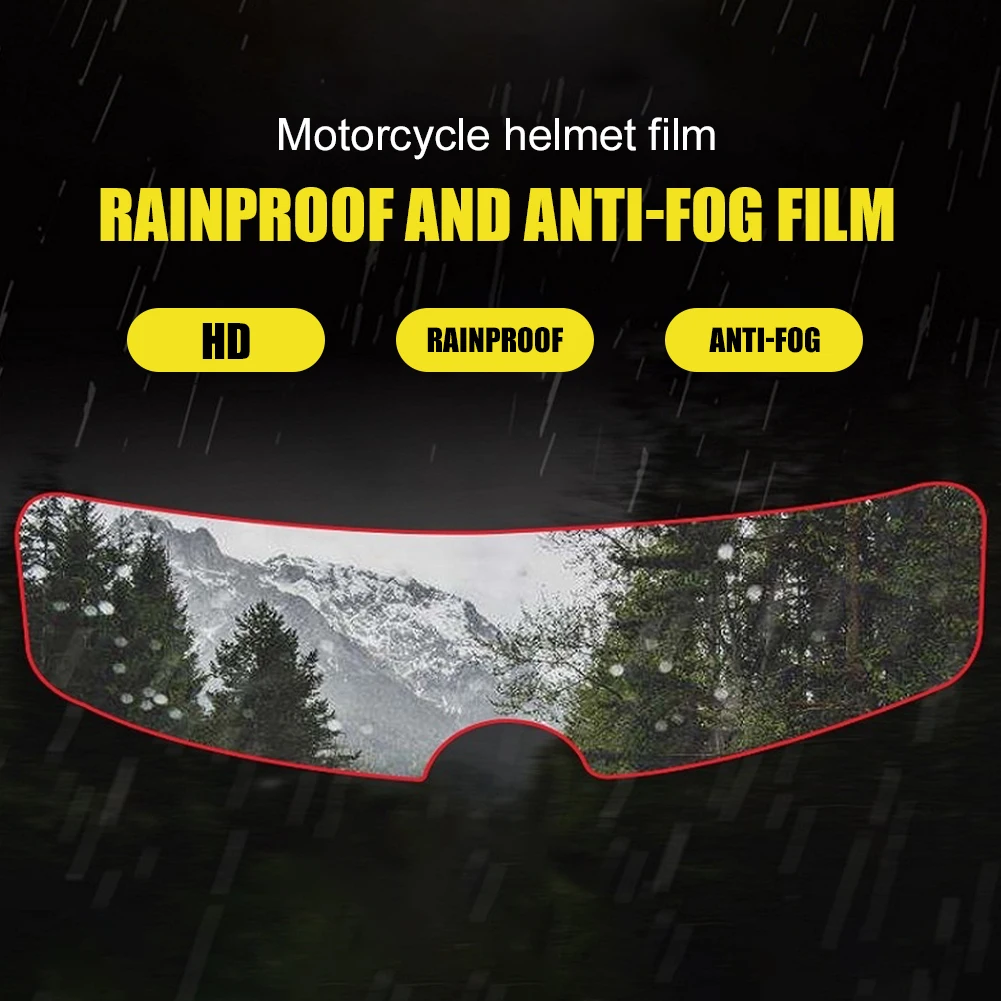 

1Pcs Motorcycle Helmet Anti-fog Film and Rainproof Film Durable Nano Coating Sticker Film Helmet for Motorcycle Accessories