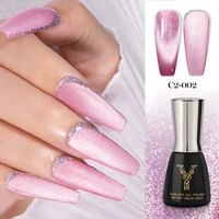 yokefellow 7ml cat magnetic gel nail polish soak off uv led gel holographic gel shining glitter nail art varnish manicure