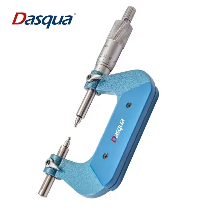 Dasqua 0-25 мм 25-50 50-75 0 01 градуировка сменная шариковая наковальня зубчатый микрометр