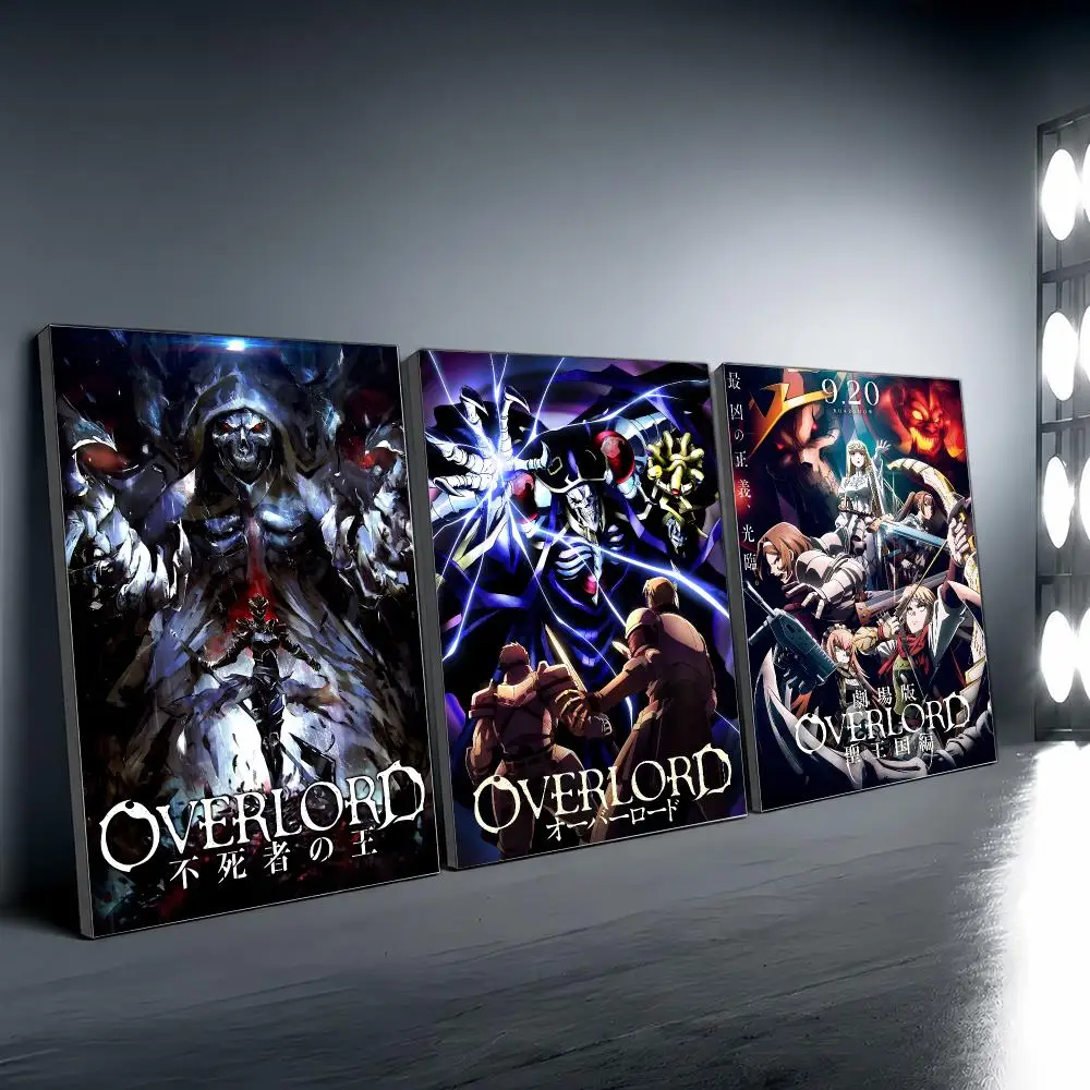 Фото Постер Aniem O-overlord, винтажный настенный декор, эстетичный декор для комнаты, принт для гостиной, спальни, украшение для дома №2
