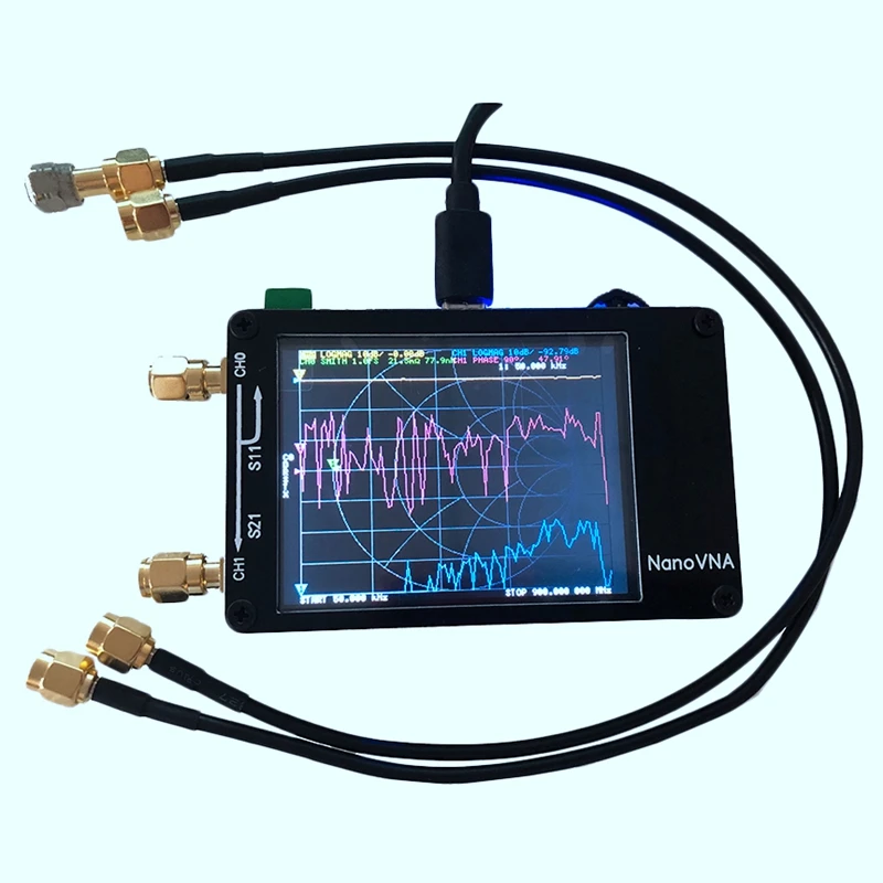 

Векторный анализатор сети Nanovna, заряжаемый анализатор сети Hf Vhf Uhf Uv 50 кГц-900 МГц