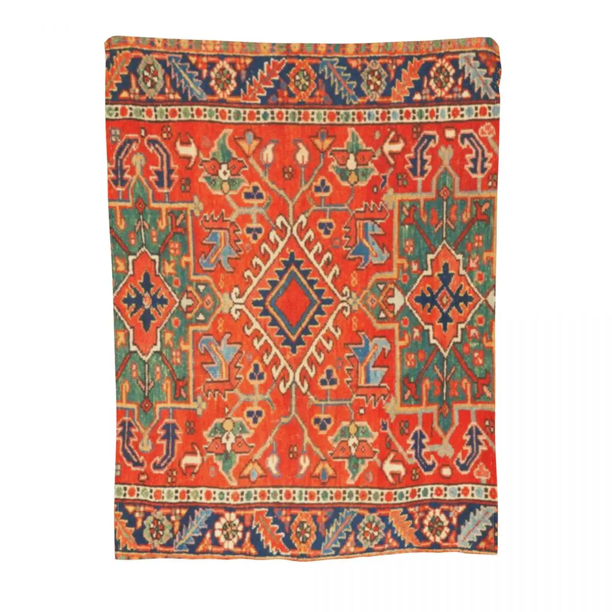 Античный персидский ковер Karadaja с принтом ультра-мягкое Флисовое одеяло