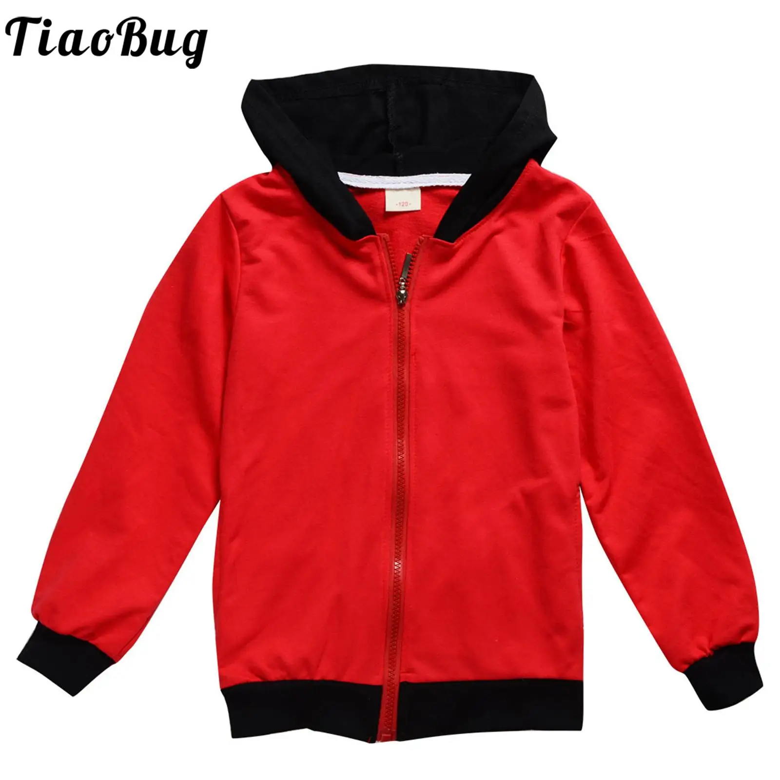 

Spring Autumn Unisex Kids Boys Girls Zipper Hoodie Casual Long Sleeve Hooded Jacket Lightweight Sweatshirt with Pockets for Camp