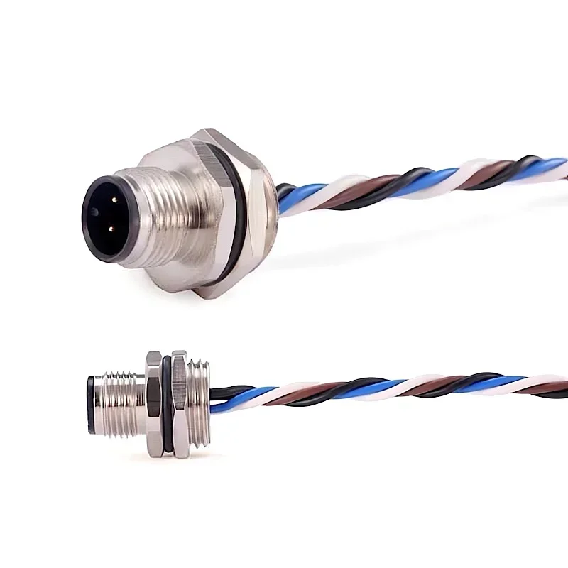 DIVEDEER Водонепроницаемый авиационный разъем M12 4 5 8 12 контактов