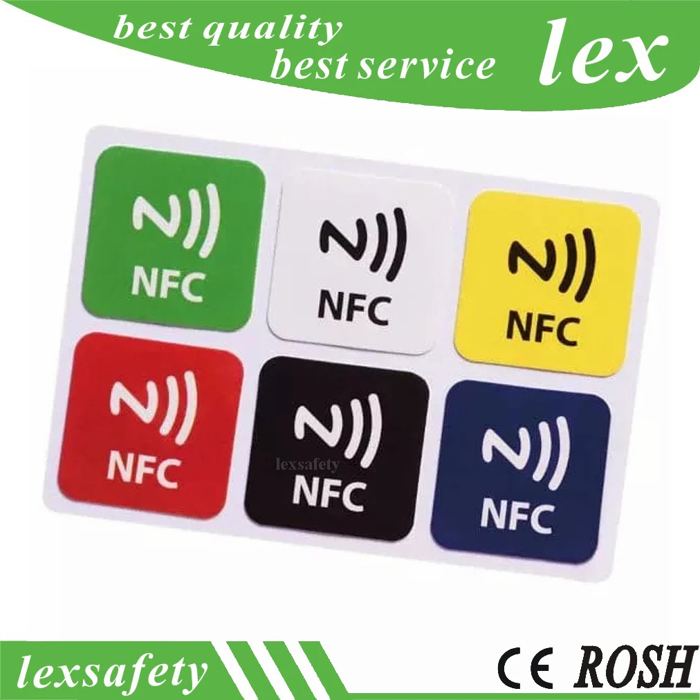 

500pcs Tag213 13.56mHz NFC Tag NFC213 Label 213 Stickers Tags Printing RFID Universal Badges Sticker Token Patrol for shortcut