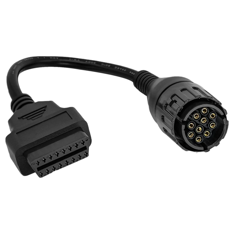 Фото Для for BMW ICOM 10 - контактного адаптера OBD2 кабель OBDII Мотоцикл K-Line DCAN снимите диагностический разъем перепрограммированного адаптера №2