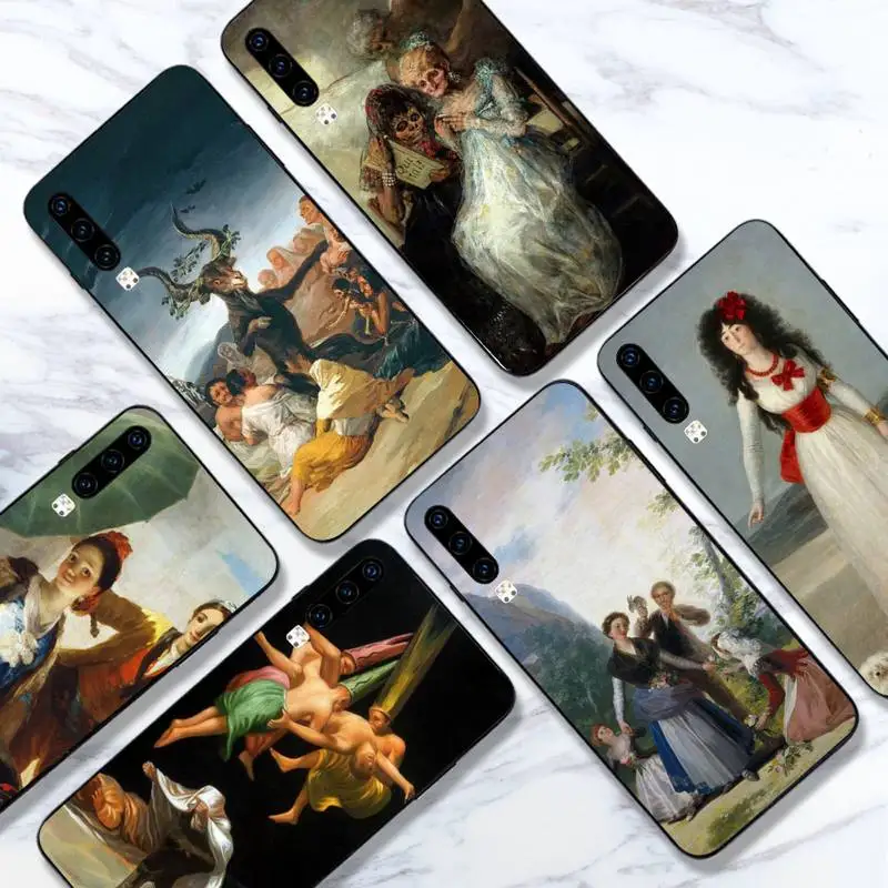 

Spain Francisco Goya Art Phone Case For Huawei honor Mate 10 20 30 40 i 9 8 pro x Lite P smart 2019 Y5 2018 nova 5t
