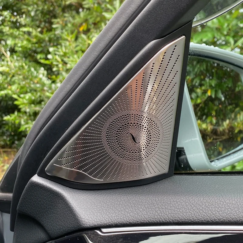

For Mercedes Benz E Class W212 2009-2015 Car Styling Accessories Door Window A Pillar Triangle Tweeter Audio Speaker Cover Trim