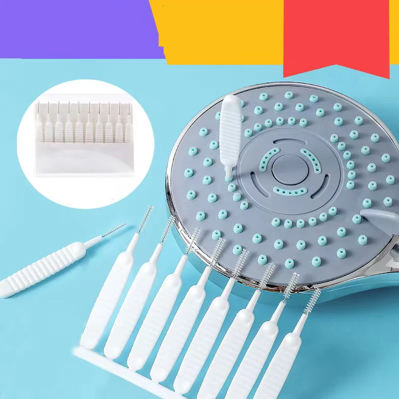 

10Pcs/Set Shower Head Cleaning Brush White Small Clean Brush Pore Gap Clean Anti-clogging Nylon For Kitchen Toilet Phone Hole