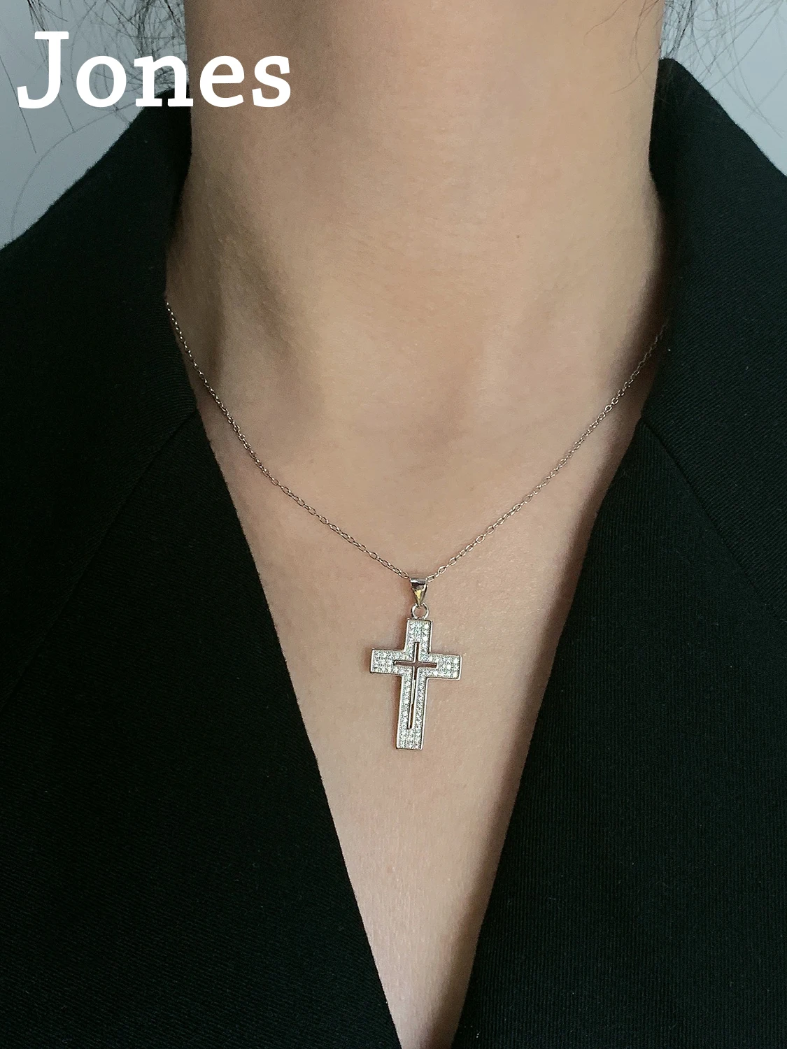

S925 Sterling Silver Cross Jewelry Pendant Europe And The United States Simplicity Necklace For Women Christian Jewelry