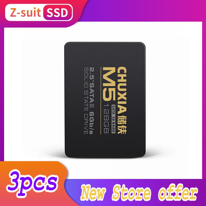 

CHUXIA M5 3PCS Internal Hard Drive for Portable Computer SSD HDD 2.5 120GB 1TB 512GB 128GB, 256GB 480GB 60GB HDD