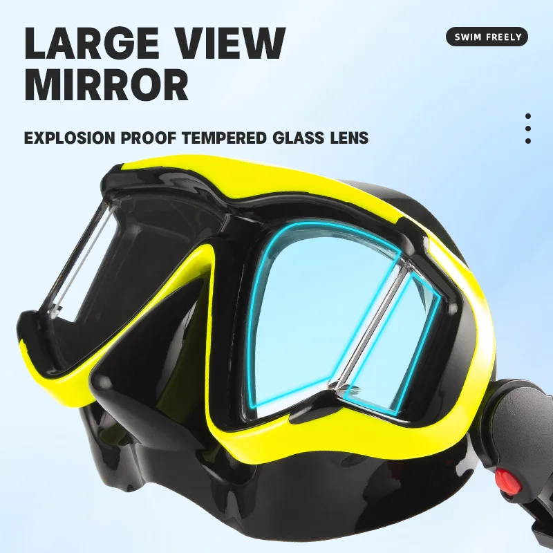 

New Type Snorkels Goggles Silicone Scuba Snorkel Diving Mask Two Treasures Men Women Snorkeling Set Adult Swimming Masks