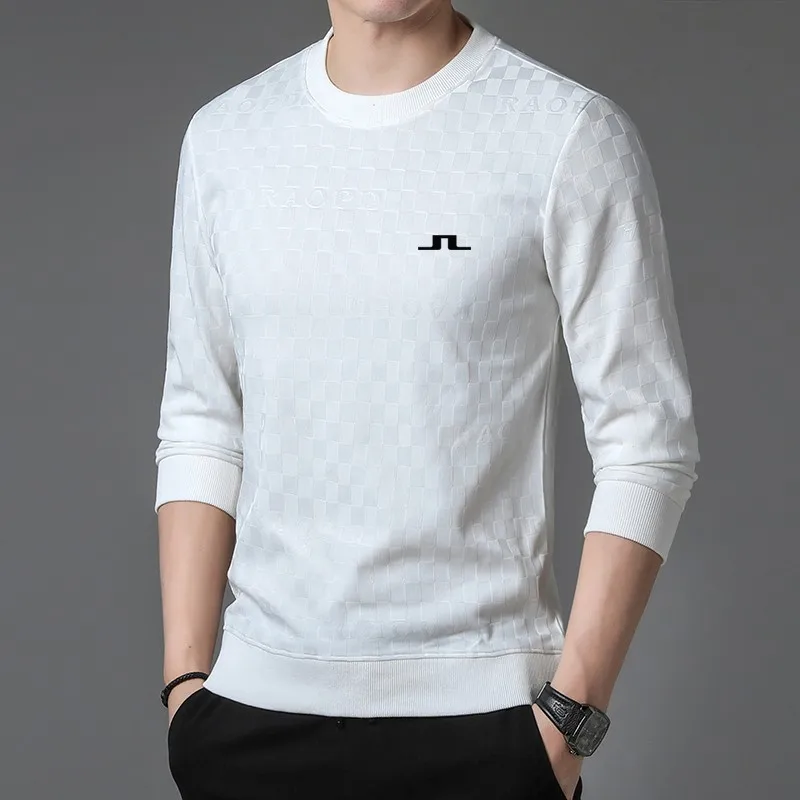 2023 Golf Apparel Men's New Knitted Pullover Sweatshirt Golf Men's Jacquard Fashion Round Neck Pullover Long Sleeve Clothing