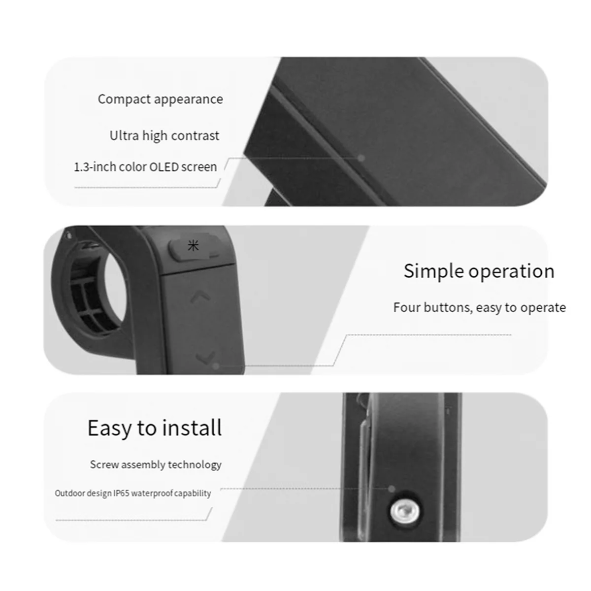 SW102-T Мини ЖК-дисплей Дисплей для электрического велосипеда Bafang BBS01 BBS02 BBSHD Mid Motor 36 В