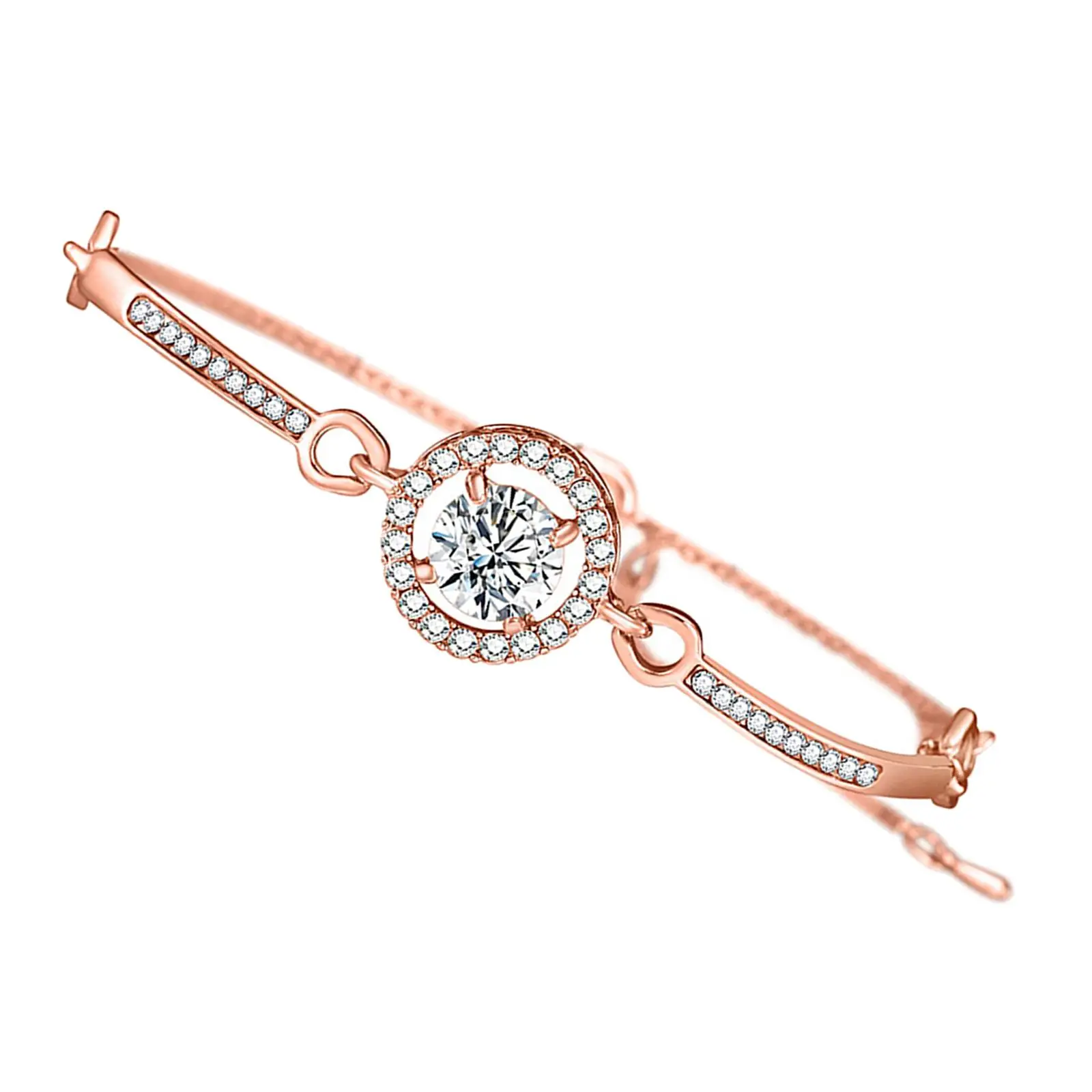 

Rose Gold Designer Style Ladies Luxury Women Crystals Bling Watch for Dress
