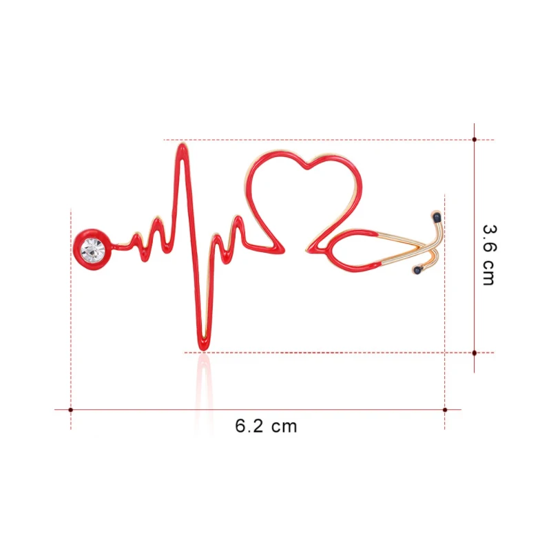 Брошь в форме сердца для медсестры врача рюкзака | Украшения и аксессуары