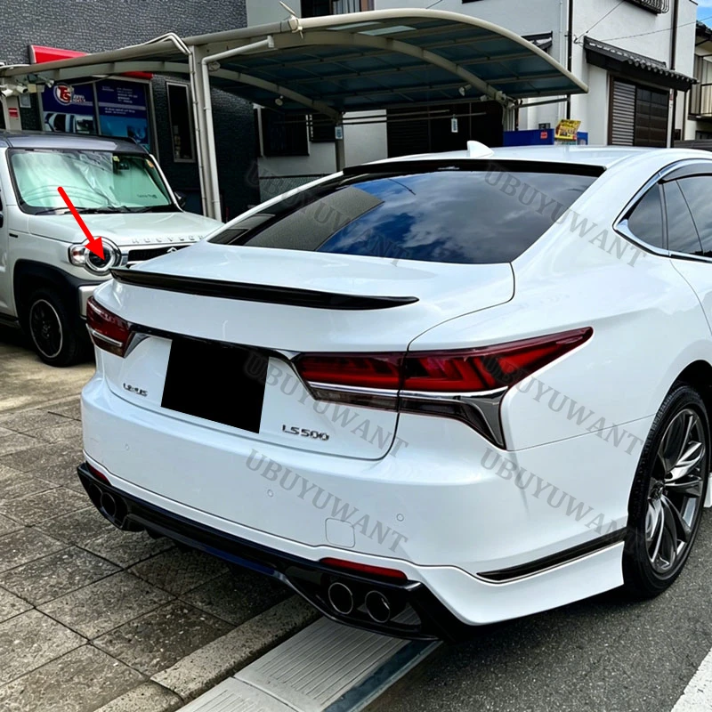 Фото Для Lexus LS LS500 500H 2018-2023: Задний спойлер/крыло из карбона для багажника, аксессуар для автомобиля №3