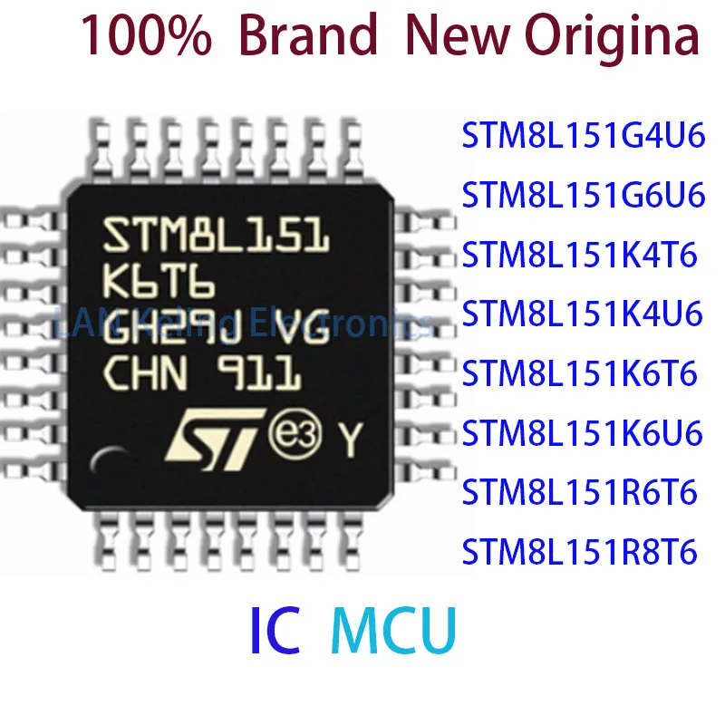 

STM8L151G4U6 STM8L151G6U6 STM8L151K4T6 STM8L151K4U6 STM8L151K6T6 STM8L151K6U6 STM8L151R6T6 STM8L151R8T6 MCU IC