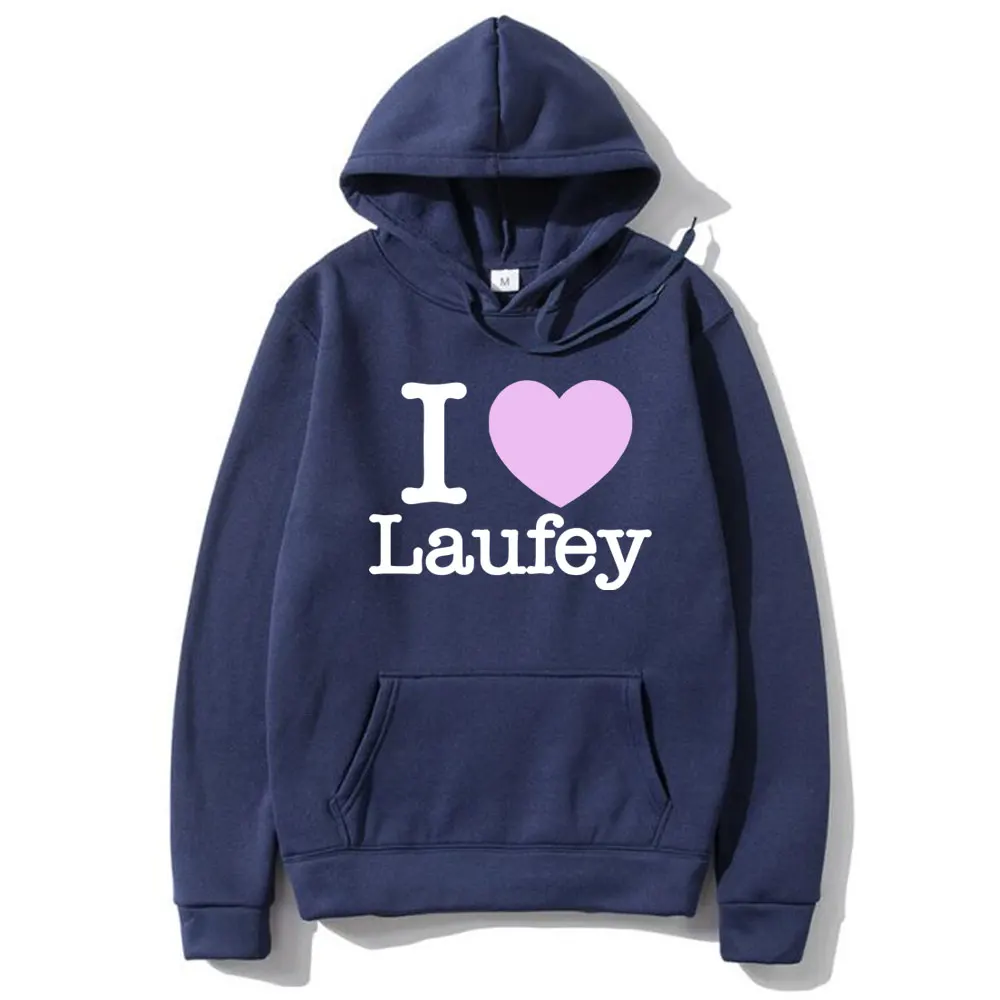 Толстовка с графическим принтом I Love Laufey для мужчин и женщин модная уличная