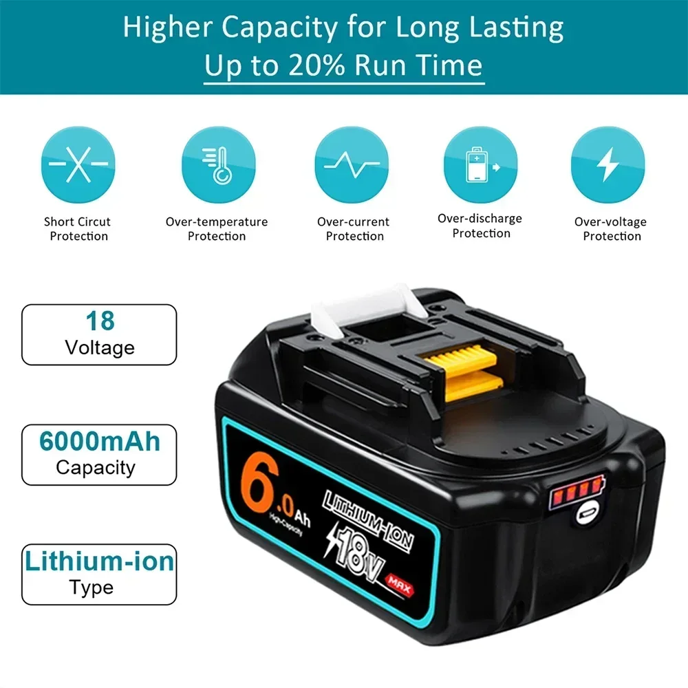 Аккумуляторная батарея BL1860 BL1840 BL1850 с DC18RF Char