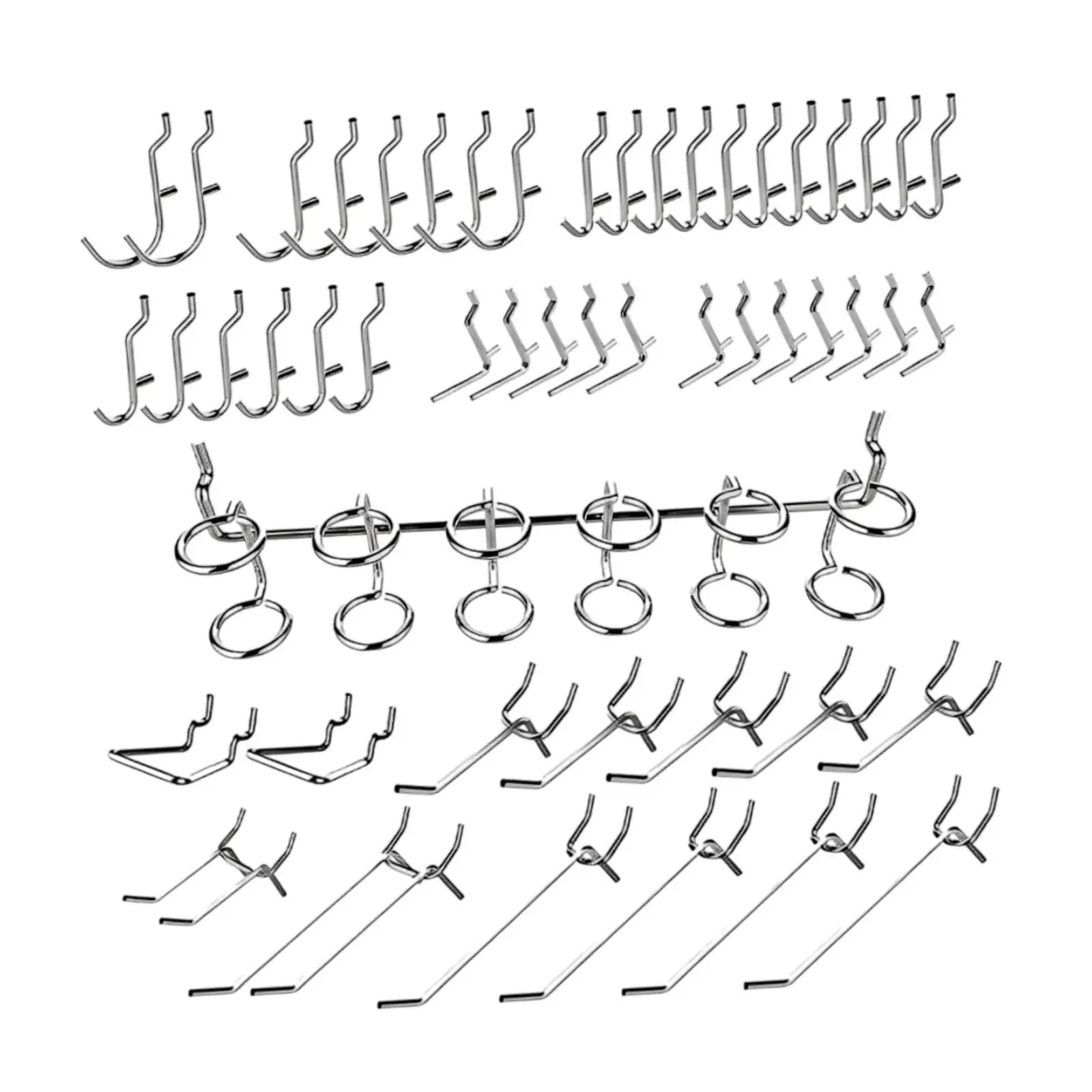 50 крючков для перфорированной доски прочные крючки сада гаража рукоделия
