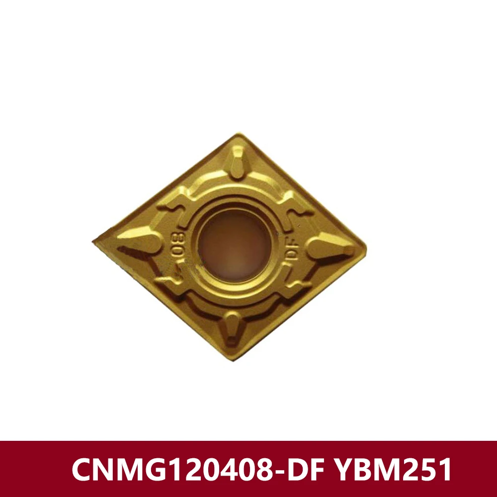 CNMG120408-DF YBM251 Оригинальный токарный станок с ЧПУ CNMG432-DF CNMG 120408 DF CNMG120408 Токарный