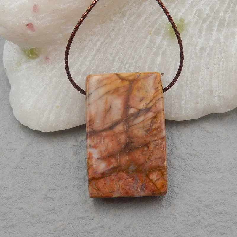 Натуральный драгоценный камень 1 шт. многоцветная яшма Пикассо модная