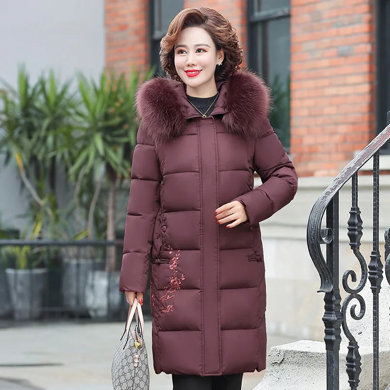 Mom Outfit New Coat Mid-length Model Women Down Cultivation Jacket Coat Winter Coat  Coat Women  Winter Jacket Women