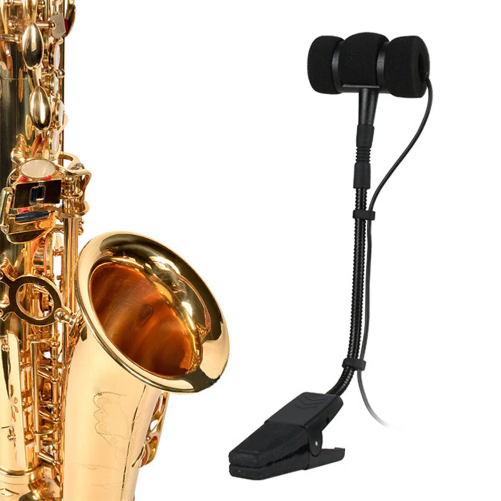 

Saxophone Professional Wireless Microphone Portable 3 Pin 4 Pin Wired Sax Microphone Omnidirectional For Music Instrument