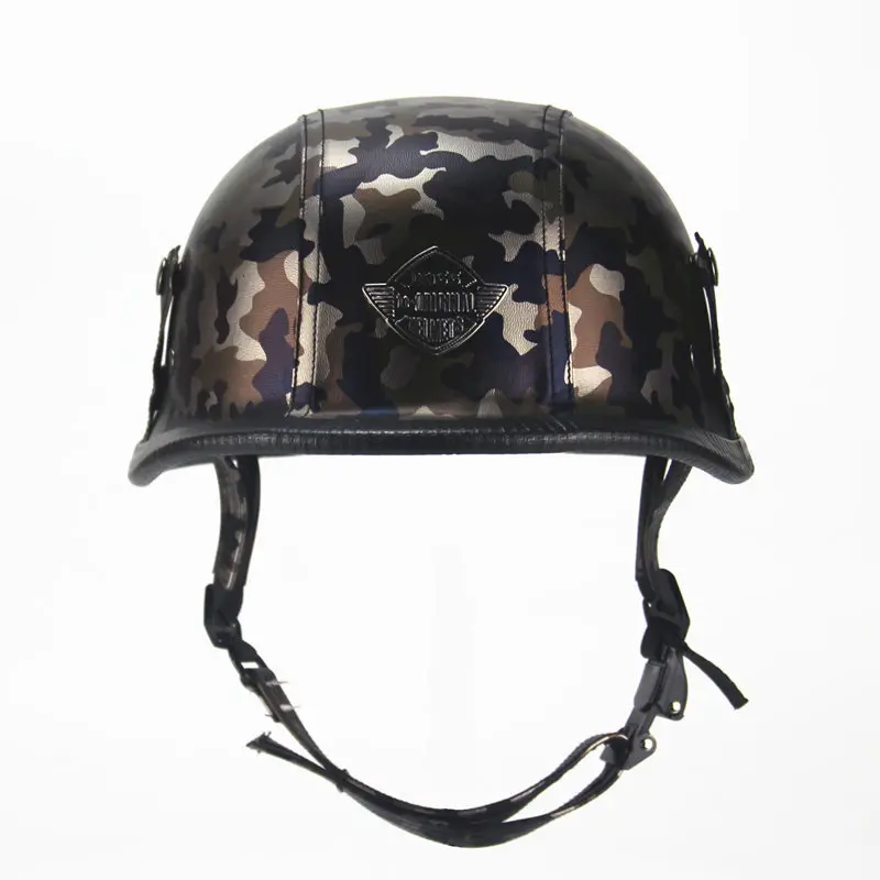 Мотоциклетные шлемы унисекс на половину лица немецкий Ретро винтажный шлем