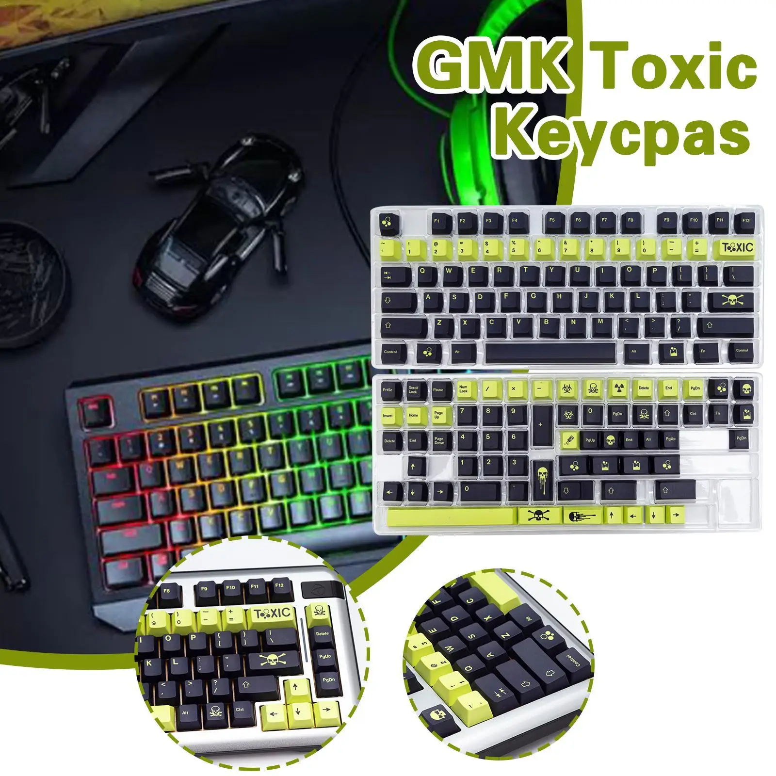 

Колпачки для механических клавиш CHERRY MX Switch, 141 клавиш, английский язык