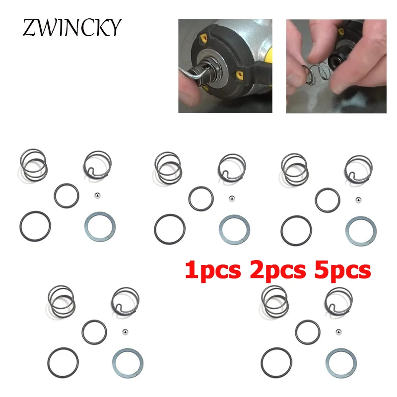 ZWINCKY 1/2/5pcs Electric Tool Spring Gasket Steel Ball N078