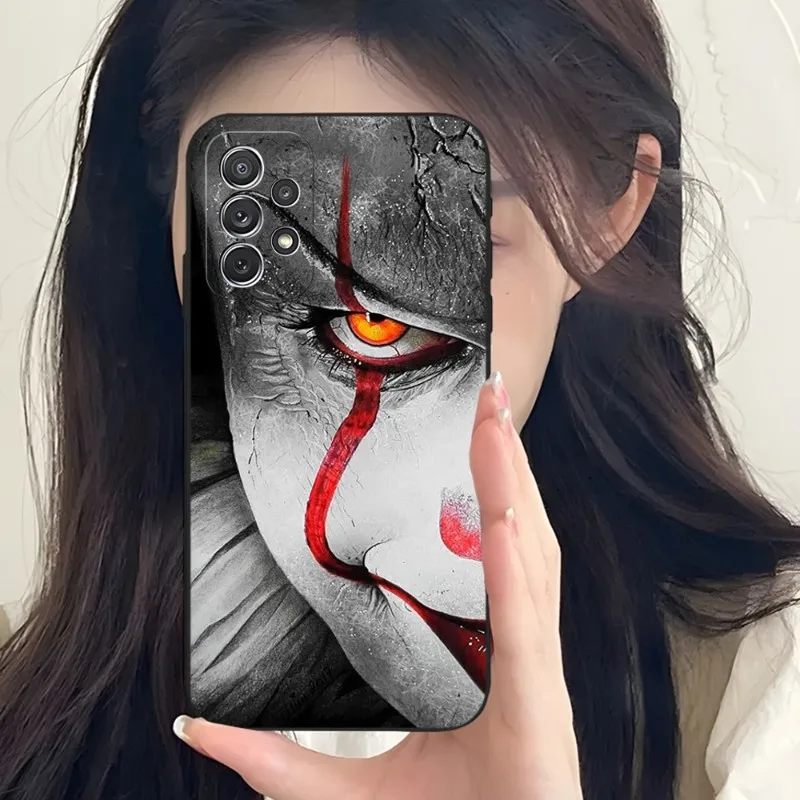Чехол Pennywise для телефона с ужасом клоуна Samsung A34 A24 A54 A14 A23 A33 A13 A21 A71 A31 A22 A53 A52 A73 A32 A50 A20