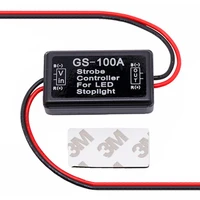 12 24v universal flash strobe controller gs 100a flasher module for vehicles car led brake stop light lamp signal light