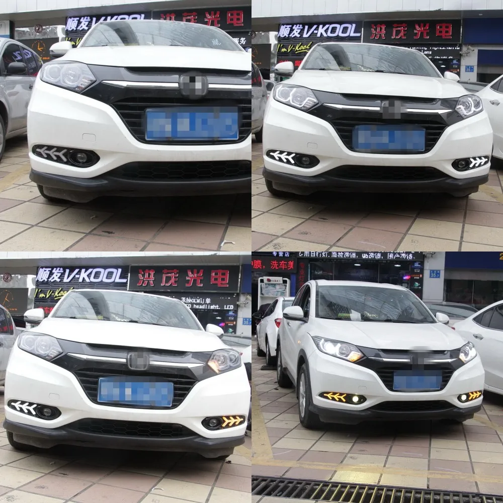 Светодиодные дневные ходовые огни July King чехол для Honda Vezel HRV HR-V 2014-2018 светодиодный