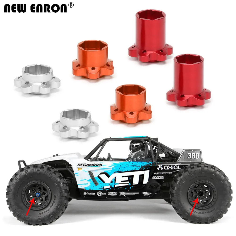 

Новинка, шестигранный адаптер ENRON для колеса 2,2 дюйма, сплав 12 мм, толщина 9/14/22 мм, # AX31266 # AX80128, 2 шт., для радиоуправляемого автомобиля 1/10, осево...