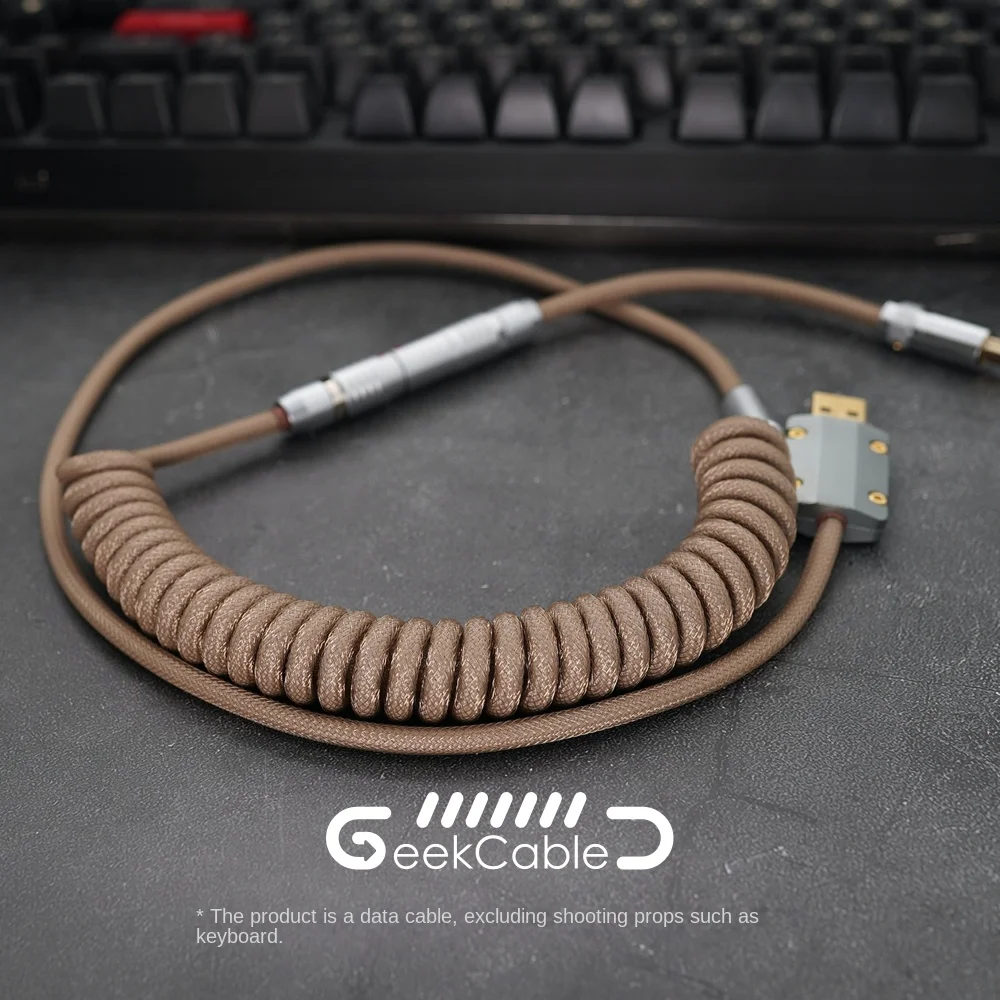 Ручная механическая клавиатура Spot GeekCable data cable Matrix 1.2og тема песочного цвета