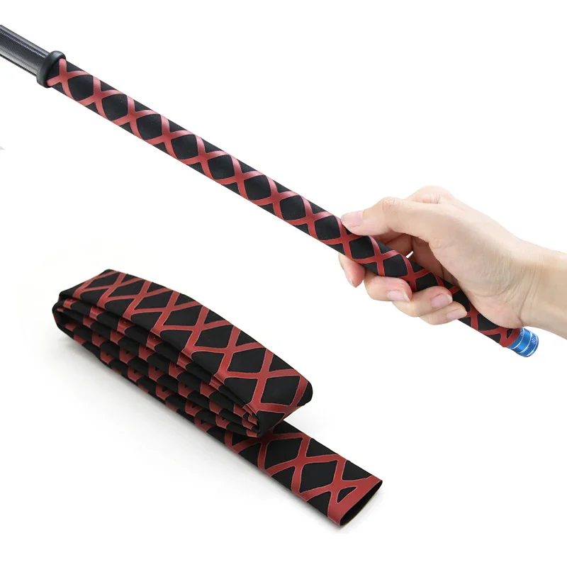 

1-метровая нескользящая термоусадочная трубка, двухцветная изоляционная защита, водонепроницаемая противоскользящая обертка для удочки