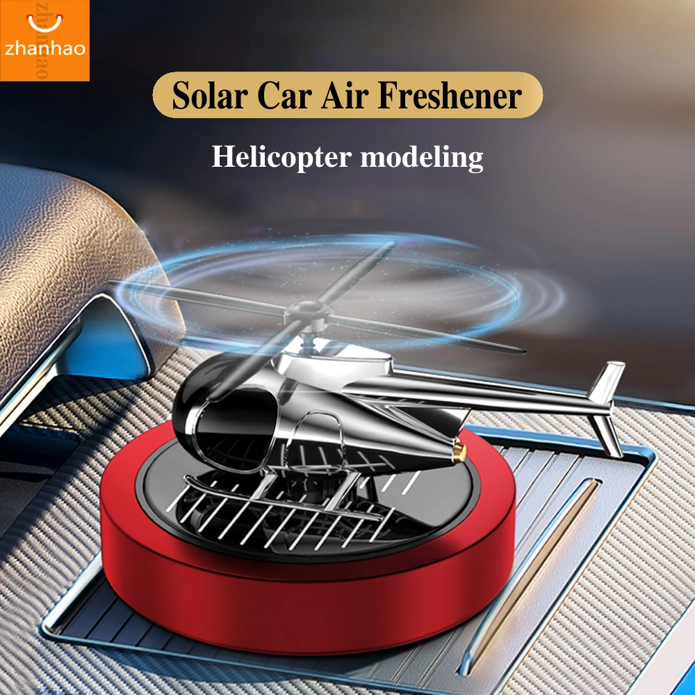 

Solar C9 Car Air Freshener Helicopter Fragrance Auto Flavoring Supplies Interior Accessories Propeller Rotating Perfume Diffuser